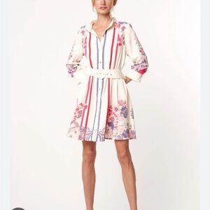 Ciebon Suzette Belted Mini Shirt Dress